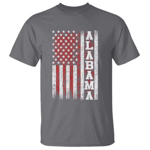 Alabama Fan T Shirt Classic Retro City USA Flag Patriotic American TS10 Charcoal Print Your Wear