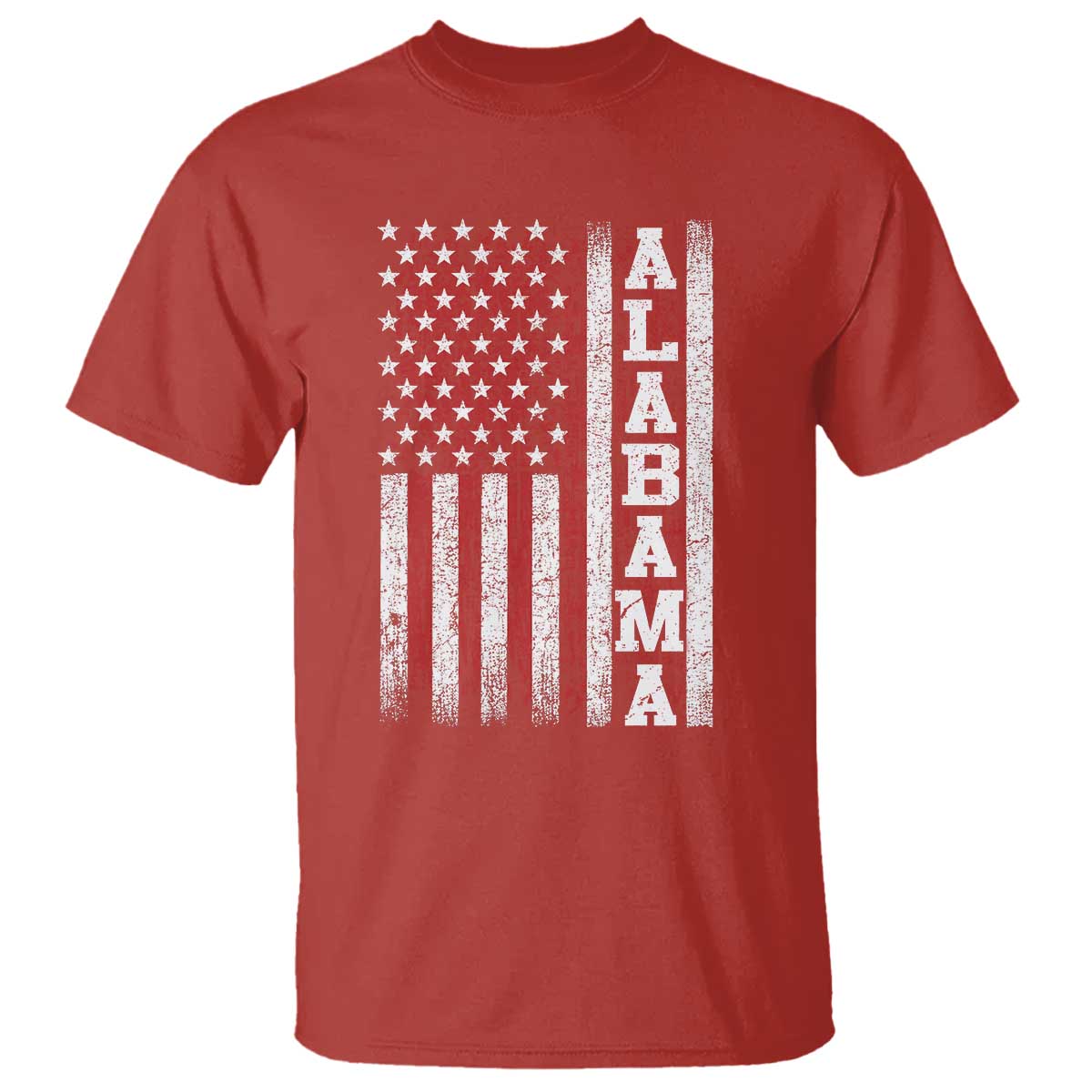 Alabama Fan T Shirt Classic Retro City USA Flag Patriotic American TS10 Red Print Your Wear