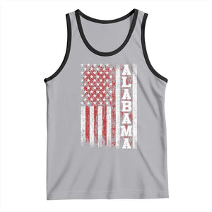 Alabama Fan Tank Top Classic Retro City USA Flag Patriotic American TS10 Athletic Heather Black Print Your Wear