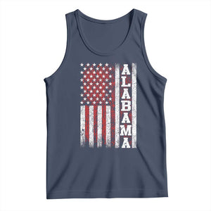 Alabama Fan Tank Top Classic Retro City USA Flag Patriotic American TS10 Navy Print Your Wear