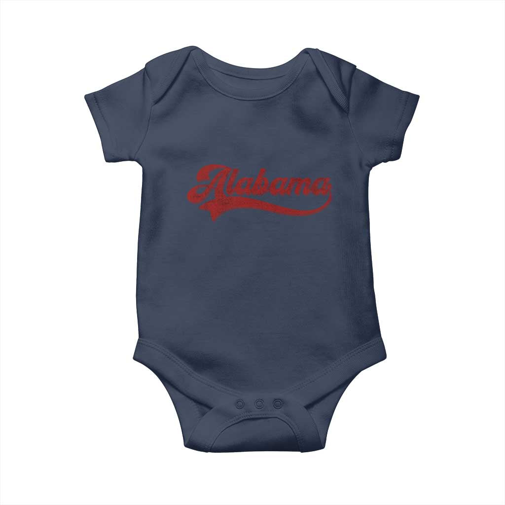 Alabama Fan Baby Onesie Vintage City Athletic Sports Game Day TS10 Navy Print Your Wear