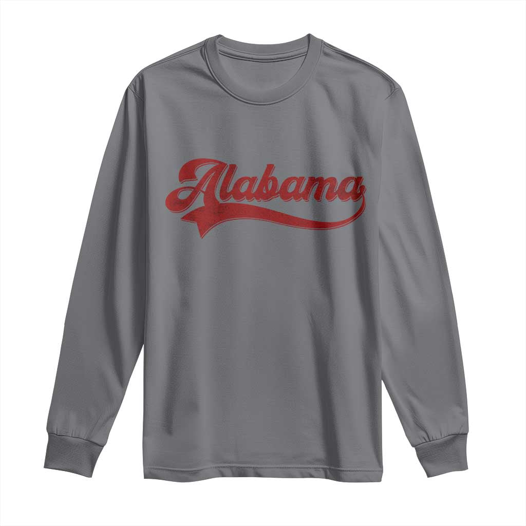 Alabama Fan Long Sleeve Shirt Vintage City Athletic Sports Game Day TS10 Charcoal Print Your Wear