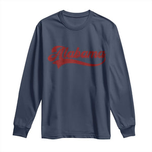 Alabama Fan Long Sleeve Shirt Vintage City Athletic Sports Game Day TS10 Navy Print Your Wear
