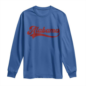 Alabama Fan Long Sleeve Shirt Vintage City Athletic Sports Game Day TS10 Royal Blue Print Your Wear