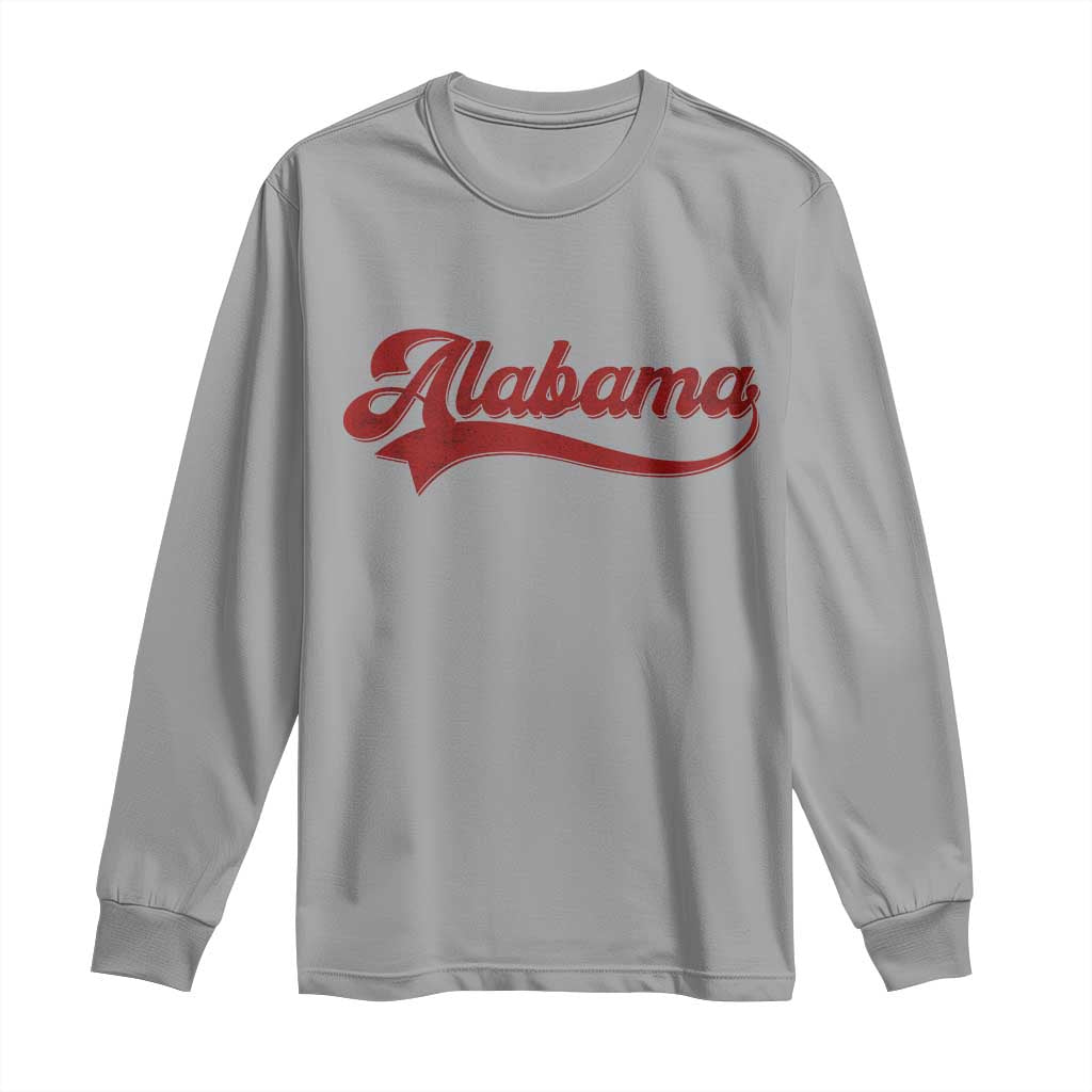 Alabama Fan Long Sleeve Shirt Vintage City Athletic Sports Game Day TS10 Sport Gray Print Your Wear