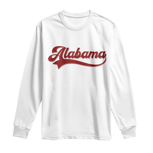 Alabama Fan Long Sleeve Shirt Vintage City Athletic Sports Game Day TS10 White Print Your Wear
