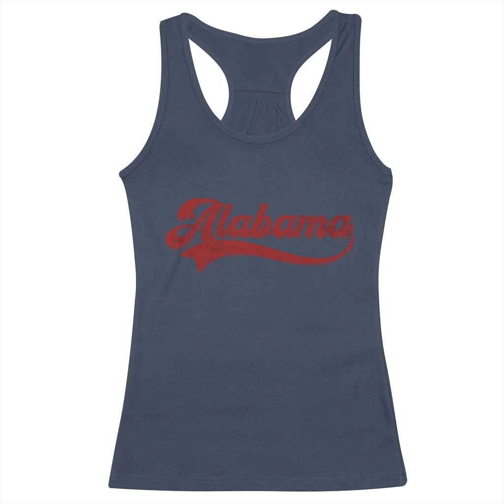 Alabama Fan Racerback Tank Top Vintage City Athletic Sports Game Day TS10 Navy Print Your Wear