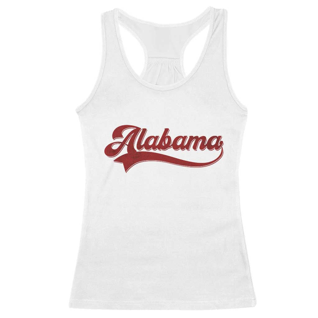 Alabama Fan Racerback Tank Top Vintage City Athletic Sports Game Day TS10 White Print Your Wear