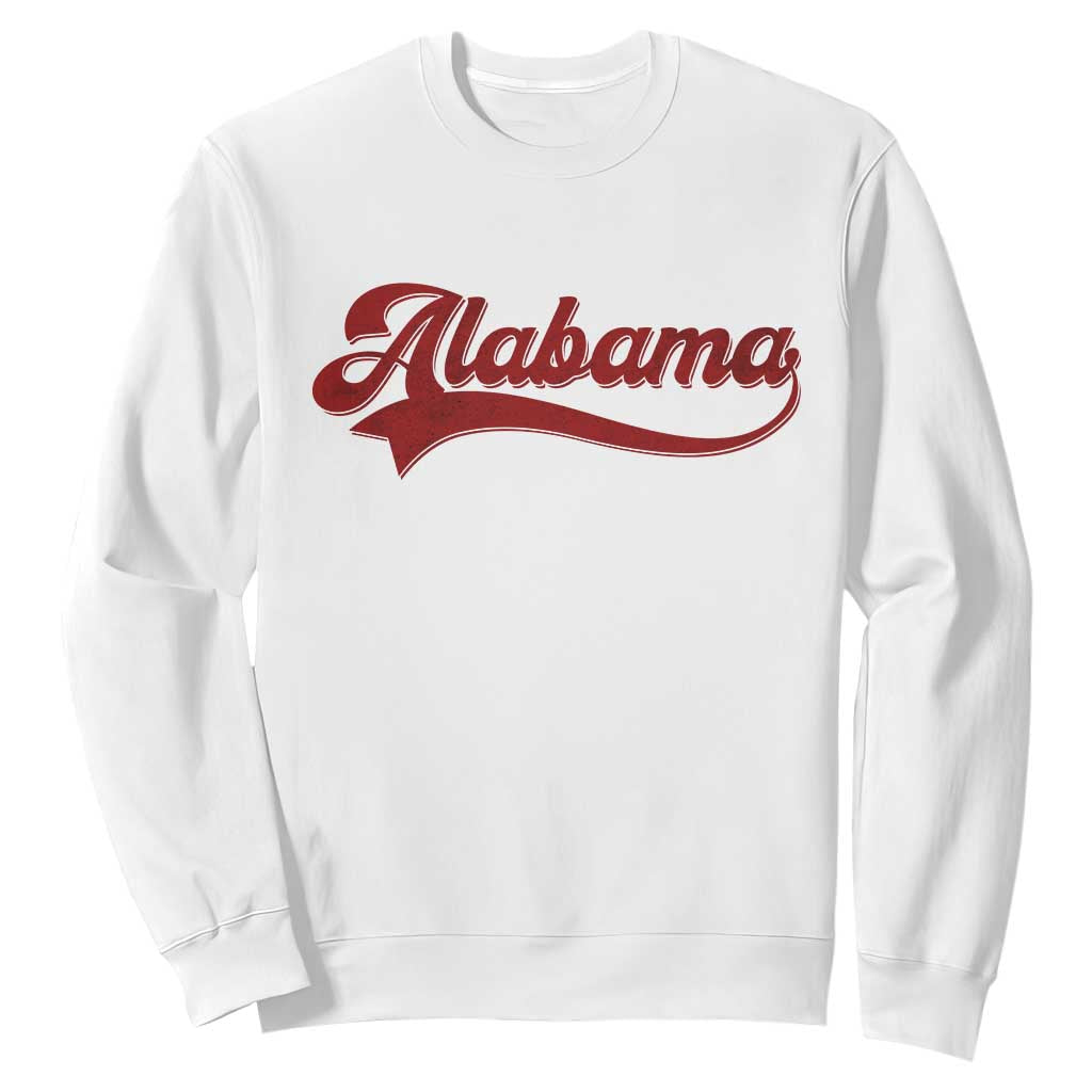 Alabama Fan Sweatshirt Vintage City Athletic Sports Game Day TS10 White Print Your Wear