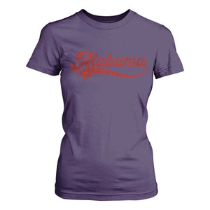 Alabama Fan T Shirt For Women Vintage City Athletic Sports Game Day TS10 Purple Print Your Wear