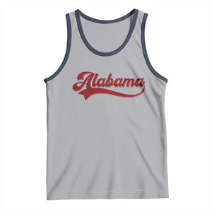 Alabama Fan Tank Top Vintage City Athletic Sports Game Day TS10 Athletic Heather Navy Print Your Wear