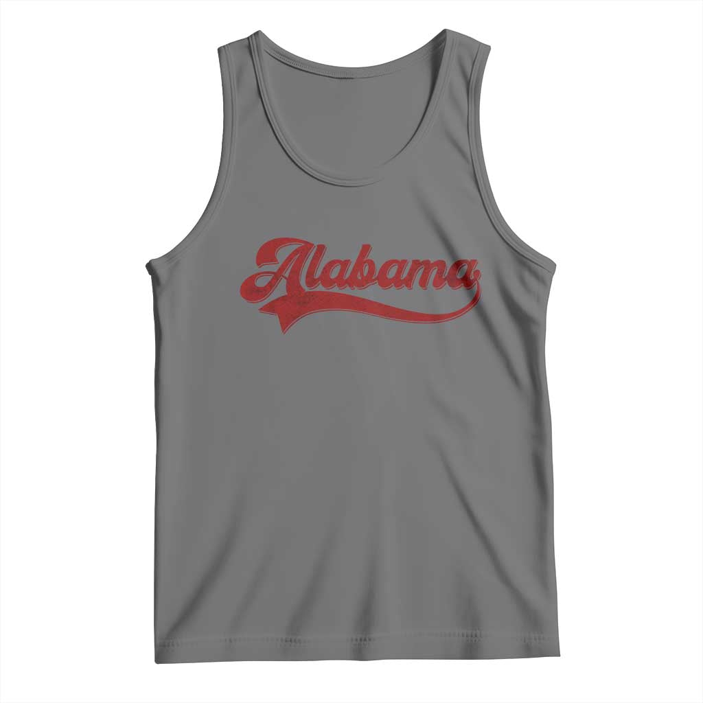 Alabama Fan Tank Top Vintage City Athletic Sports Game Day TS10 Black Heather Print Your Wear