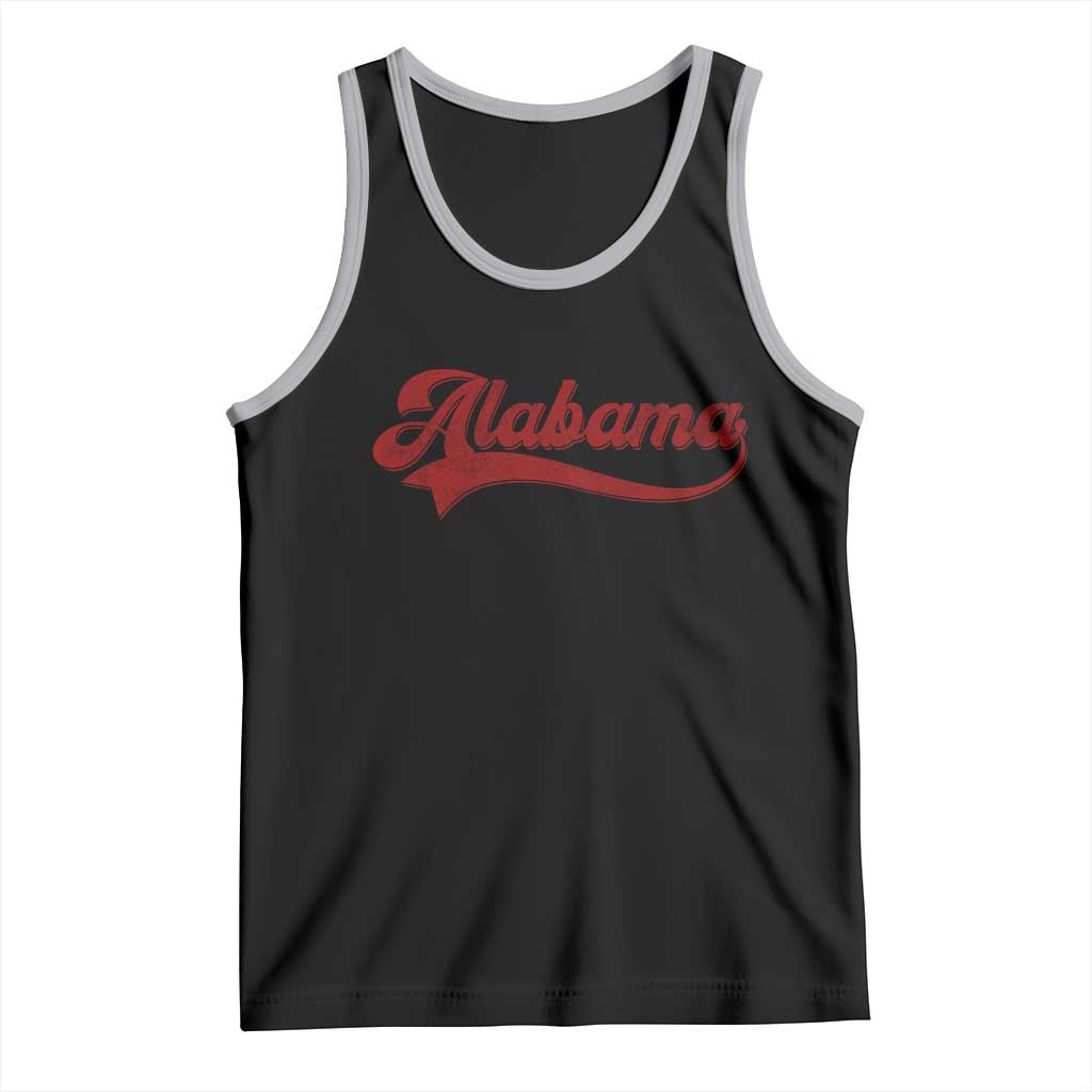 Alabama Fan Tank Top Vintage City Athletic Sports Game Day TS10 Black Athletic Heather Print Your Wear