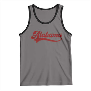 Alabama Fan Tank Top Vintage City Athletic Sports Game Day TS10 Deep Heather Black Print Your Wear