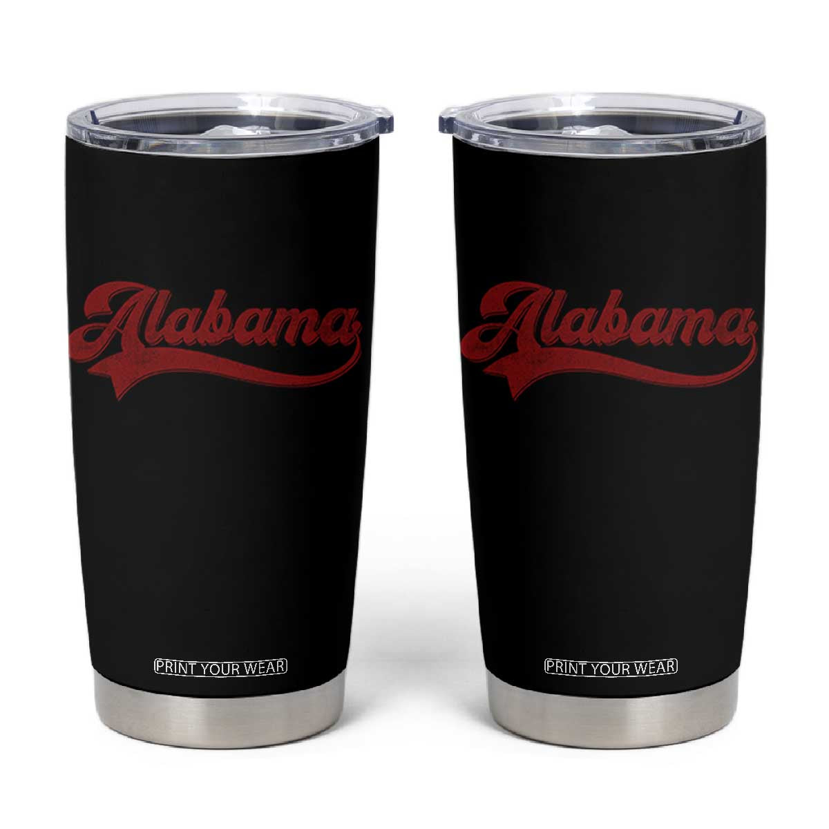 Alabama Fan Tumbler Cup Vintage City Athletic Sports Game Day TS10 Black Print Your Wear