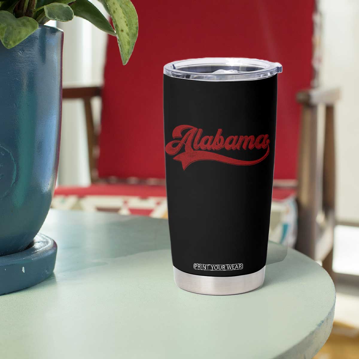 Alabama Fan Tumbler Cup Vintage City Athletic Sports Game Day TS10 Print Your Wear