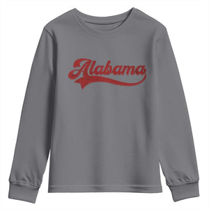 Alabama Fan Youth Sweatshirt Vintage City Athletic Sports Game Day TS10 Charcoal Print Your Wear