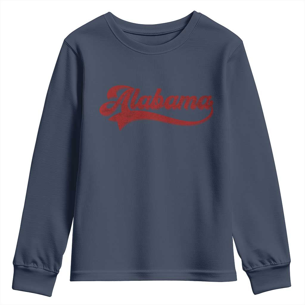 Alabama Fan Youth Sweatshirt Vintage City Athletic Sports Game Day TS10 Navy Print Your Wear