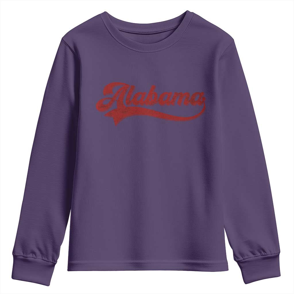 Alabama Fan Youth Sweatshirt Vintage City Athletic Sports Game Day TS10 Purple Print Your Wear