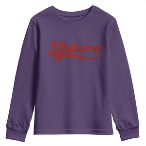 Alabama Fan Youth Sweatshirt Vintage City Athletic Sports Game Day TS10 Purple Print Your Wear
