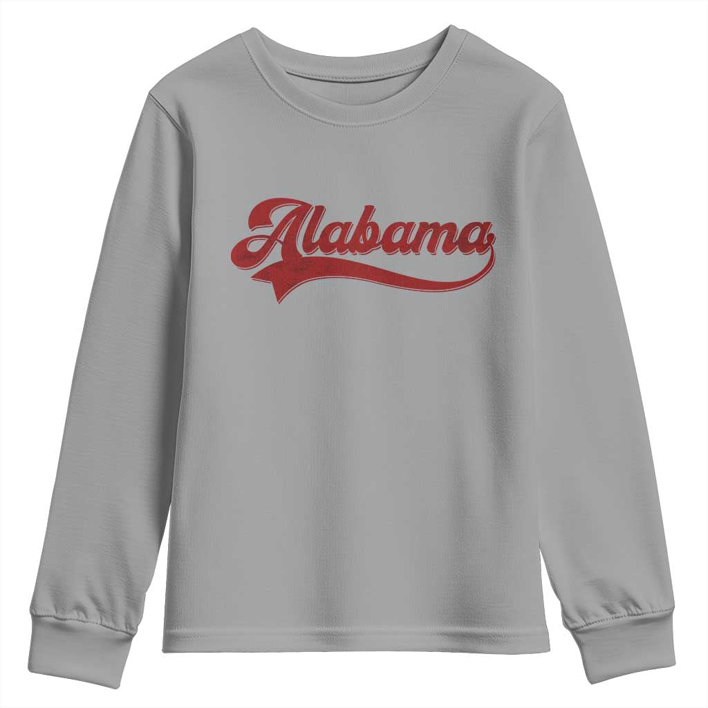 Alabama Fan Youth Sweatshirt Vintage City Athletic Sports Game Day TS10 Sport Gray Print Your Wear
