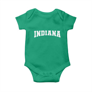Retro Indiana Baby Onesie Vintage Athletic Sports Style 80s 90s TS10 Irish Green Print Your Wear