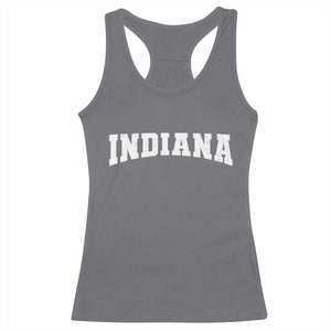 Retro Indiana Racerback Tank Top Vintage Athletic Sports Style 80s 90s TS10 Charcoal Print Your Wear
