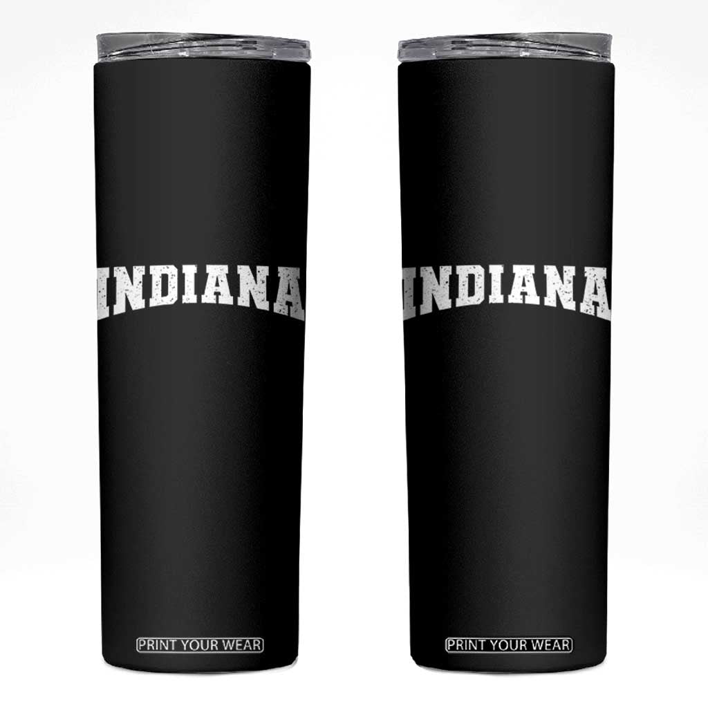 Retro Indiana Skinny Tumbler Vintage Athletic Sports Style 80s 90s TS10 Black Print Your Wear