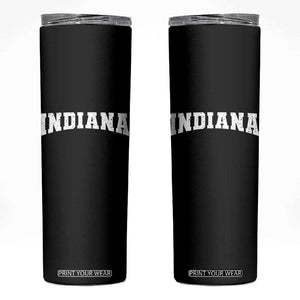 Retro Indiana Skinny Tumbler Vintage Athletic Sports Style 80s 90s TS10 Black Print Your Wear