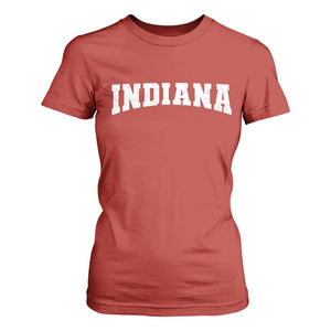 Retro Indiana T Shirt For Women Vintage Athletic Sports Style 80s 90s TS10 Red Print Your Wear