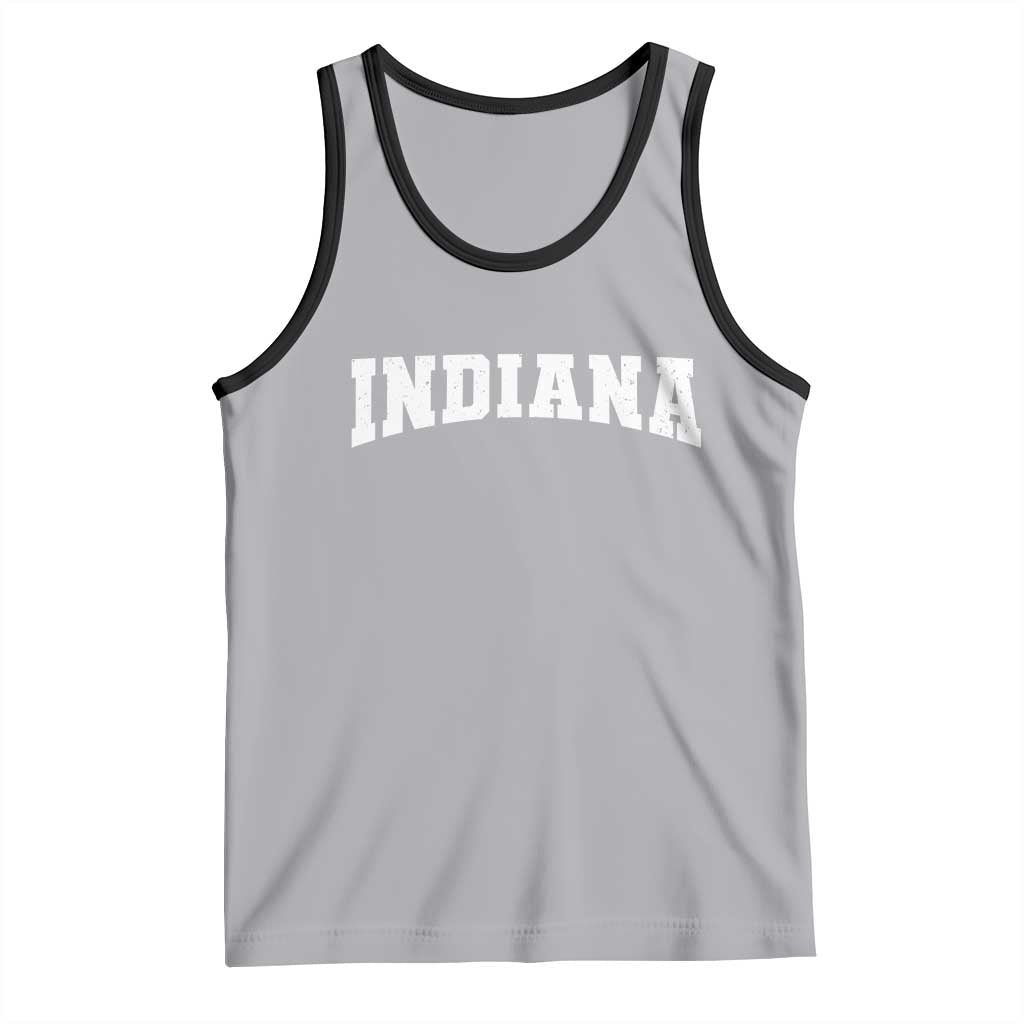 Retro Indiana Tank Top Vintage Athletic Sports Style 80s 90s TS10 Athletic Heather Black Print Your Wear