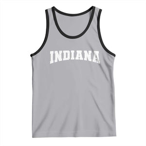 Retro Indiana Tank Top Vintage Athletic Sports Style 80s 90s TS10 Athletic Heather Black Print Your Wear