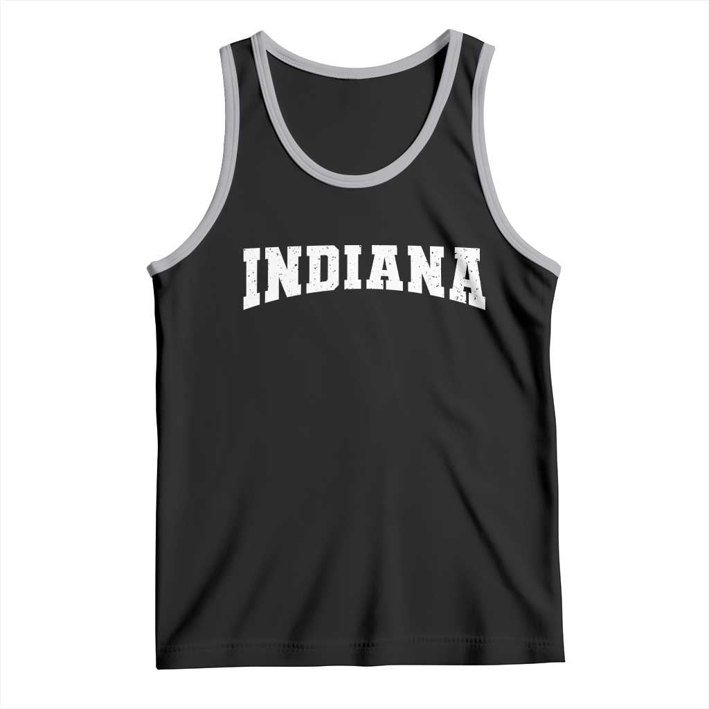 Retro Indiana Tank Top Vintage Athletic Sports Style 80s 90s TS10 Black Athletic Heather Print Your Wear