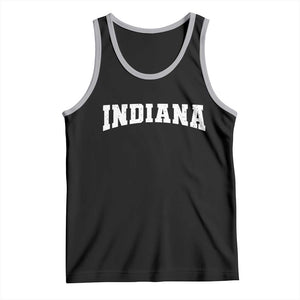 Retro Indiana Tank Top Vintage Athletic Sports Style 80s 90s TS10 Black Athletic Heather Print Your Wear