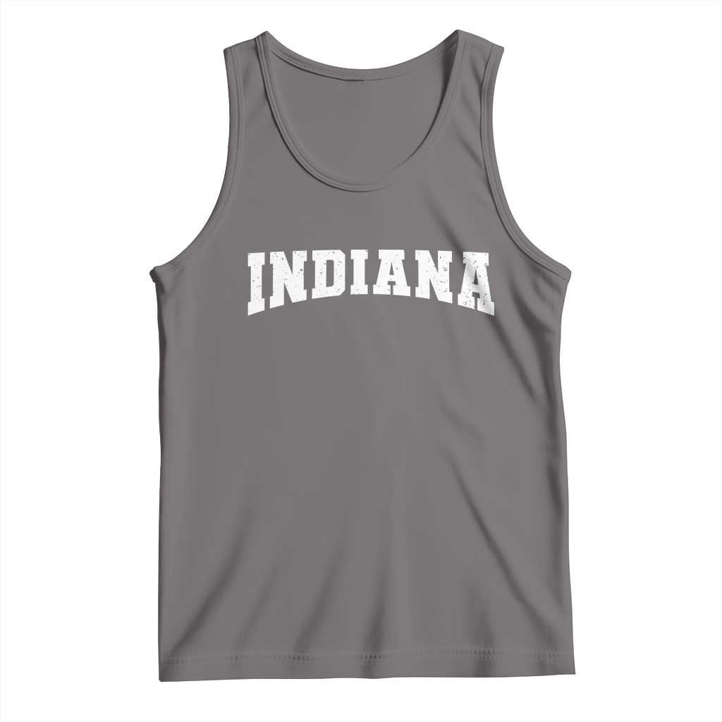 Retro Indiana Tank Top Vintage Athletic Sports Style 80s 90s TS10 Deep Heather Print Your Wear
