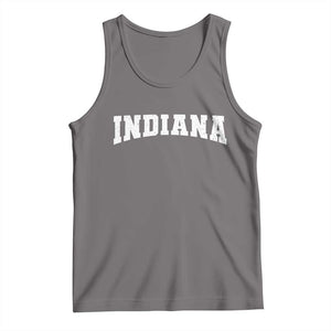 Retro Indiana Tank Top Vintage Athletic Sports Style 80s 90s TS10 Deep Heather Print Your Wear