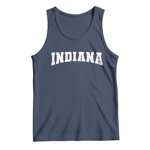 Retro Indiana Tank Top Vintage Athletic Sports Style 80s 90s TS10 Navy Print Your Wear