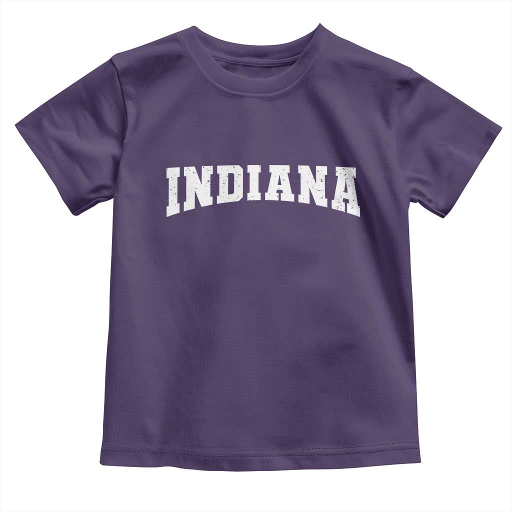 Retro Indiana Toddler T Shirt Vintage Athletic Sports Style 80s 90s TS10 Purple Print Your Wear