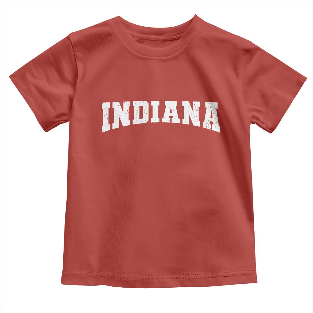 Retro Indiana Toddler T Shirt Vintage Athletic Sports Style 80s 90s TS10 Red Print Your Wear