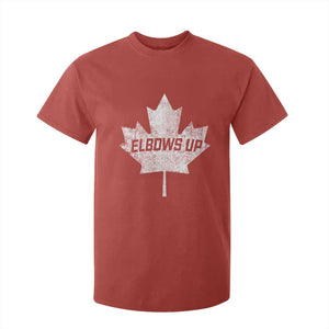 Elbows Up Canada T Shirt For Kid True North Strong and Free Maple Leaf Proud Canadian TS10 Red Print Your Wear