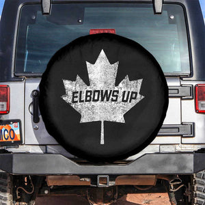 Elbows Up Canada Spare Tire Cover True North Strong and Free Maple Leaf Proud Canadian TS10 No hole Black Print Your Wear