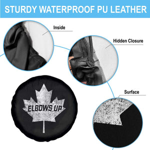 Elbows Up Canada Spare Tire Cover True North Strong and Free Maple Leaf Proud Canadian TS10 Print Your Wear
