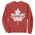 Elbows Up Canada Sweatshirt True North Strong and Free Maple Leaf Proud Canadian TS10 Red Print Your Wear