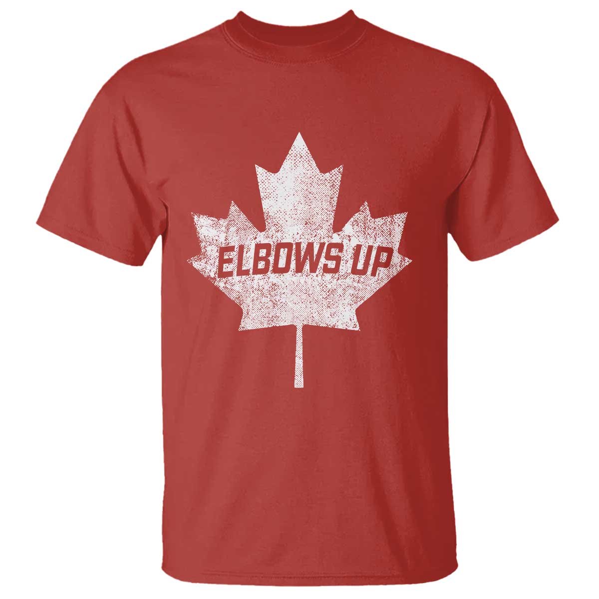 Elbows Up Canada T Shirt True North Strong and Free Maple Leaf Proud Canadian TS10 Red Print Your Wear