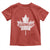 Elbows Up Canada Toddler T Shirt True North Strong and Free Maple Leaf Proud Canadian TS10 Red Print Your Wear