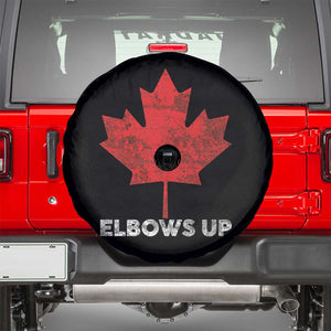 Elbows Up Canada Strong Spare Tire Cover Maple Leaf Proud Canadian TS10 Black Print Your Wear
