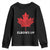 Elbows Up Canada Strong Youth Sweatshirt Maple Leaf Proud Canadian TS10 Black Print Your Wear