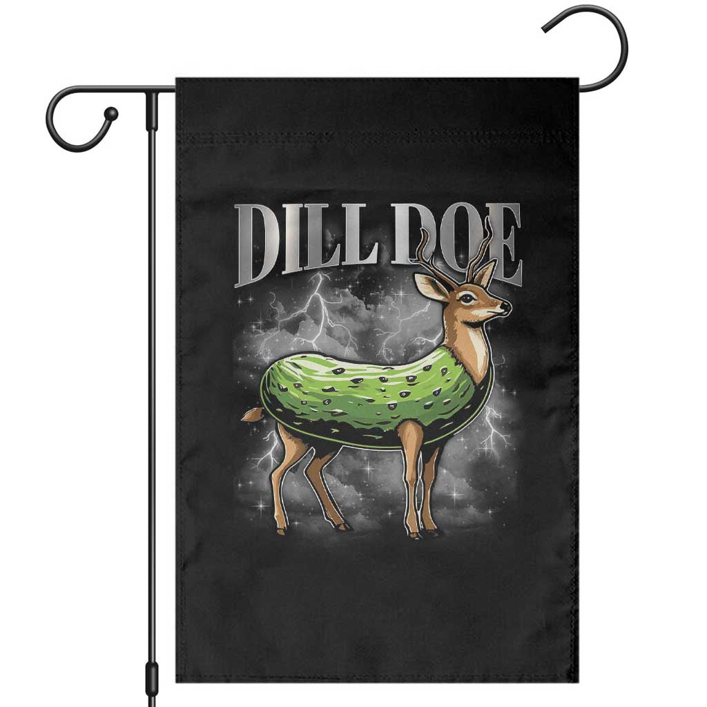 Dill Doe Garden Flag Funny Adult Humor Pickle Deer Bootleg Graphic 90s TS10 Black Print Your Wear