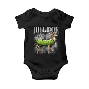Dill Doe Baby Onesie Funny Adult Humor Pickle Deer Bootleg Graphic 90s TS10 Black Print Your Wear