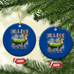 Dill Doe Ceramic Ornament Funny Adult Humor Pickle Deer Bootleg Graphic 90s TS10 1pc Blue Print Your Wear